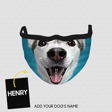 Personalized Dog Gift Idea - Dog With Short Ears For Dog Lovers - Cloth Mask